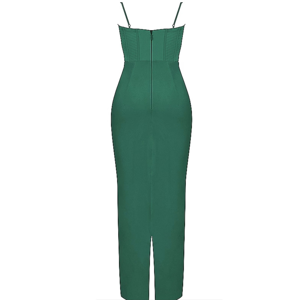 COPY - House of CB Charmaine Forest Corset Maxi Dress Size S Small Plus Cup - Picture 4 of 9